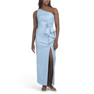 ADRIANNA PAPELL Bluebell One Shoulder 3d Floral Gown